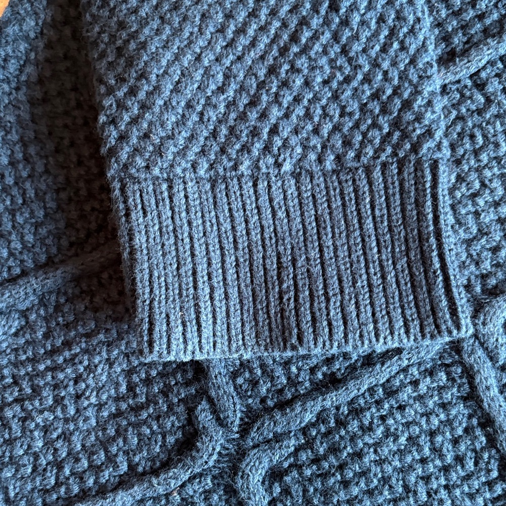 LOFT Navy Boatneck Sweater - Picture 4 of 5